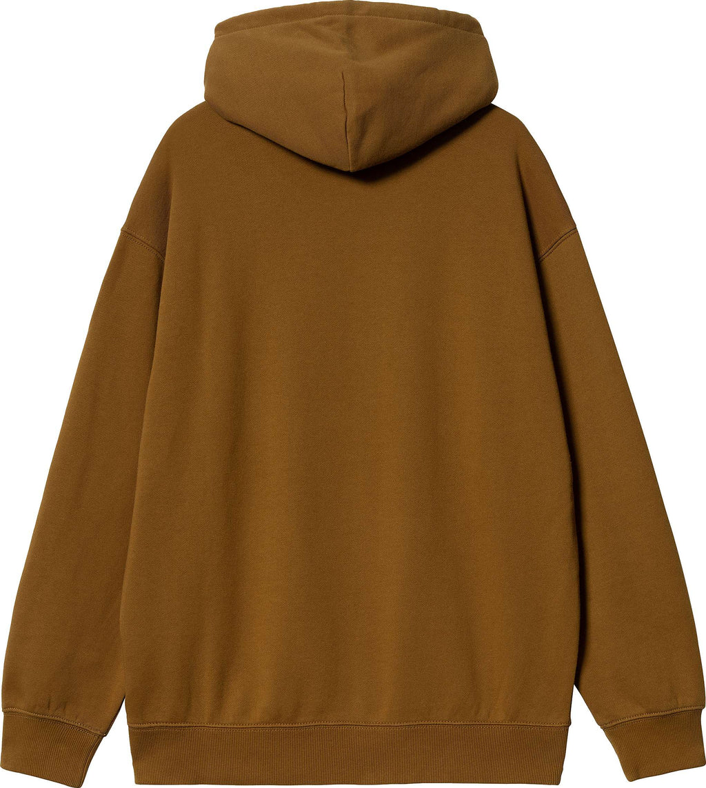 Carhartt Wip Felpa W Hooded Carhartt Sweatshirt Deep H Brown Black Marrone Donna - 2