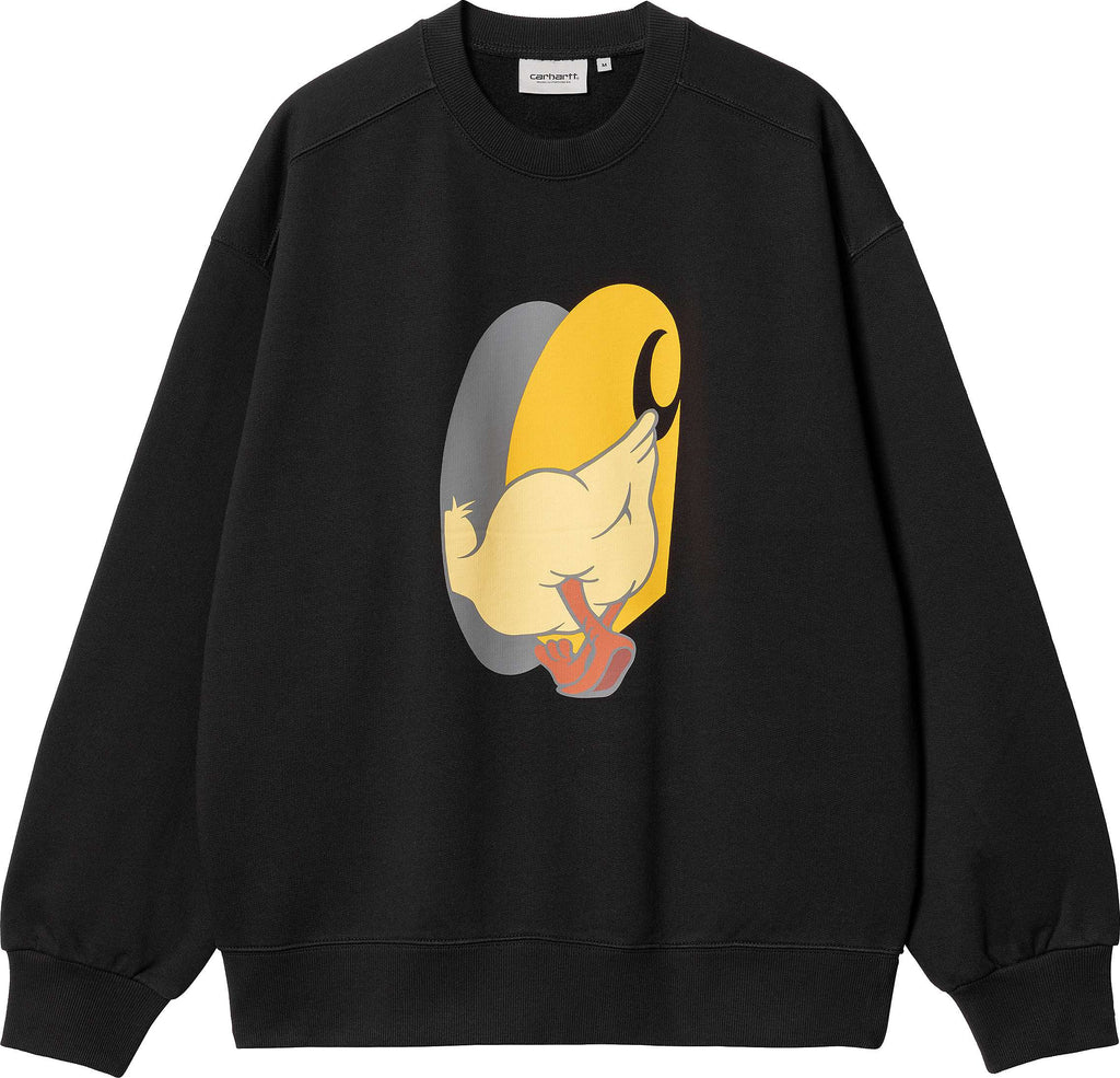 Carhartt Wip Felpa Deadkebab Knock Knock Sweat Black Nero Uomo - 1