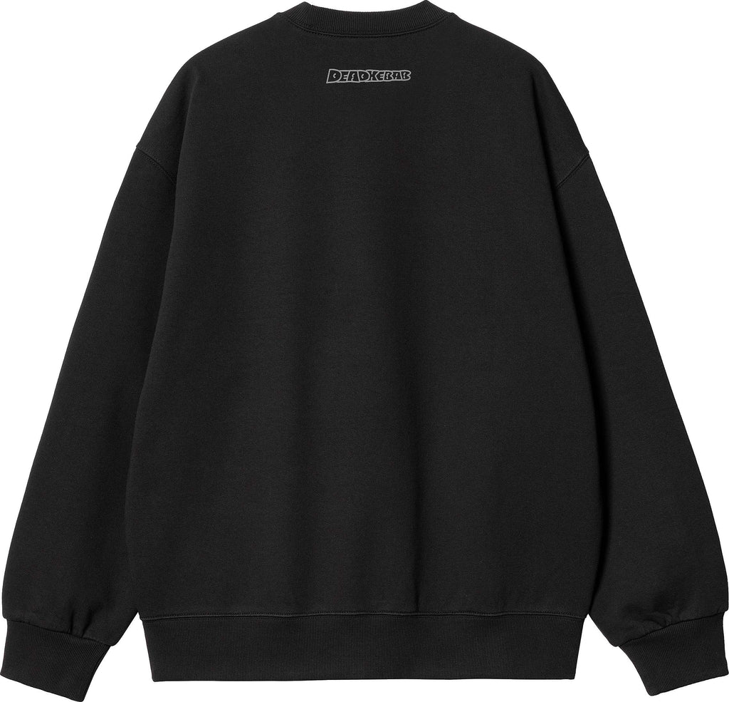 Carhartt Wip Felpa Deadkebab Knock Knock Sweat Black Nero Uomo - 2