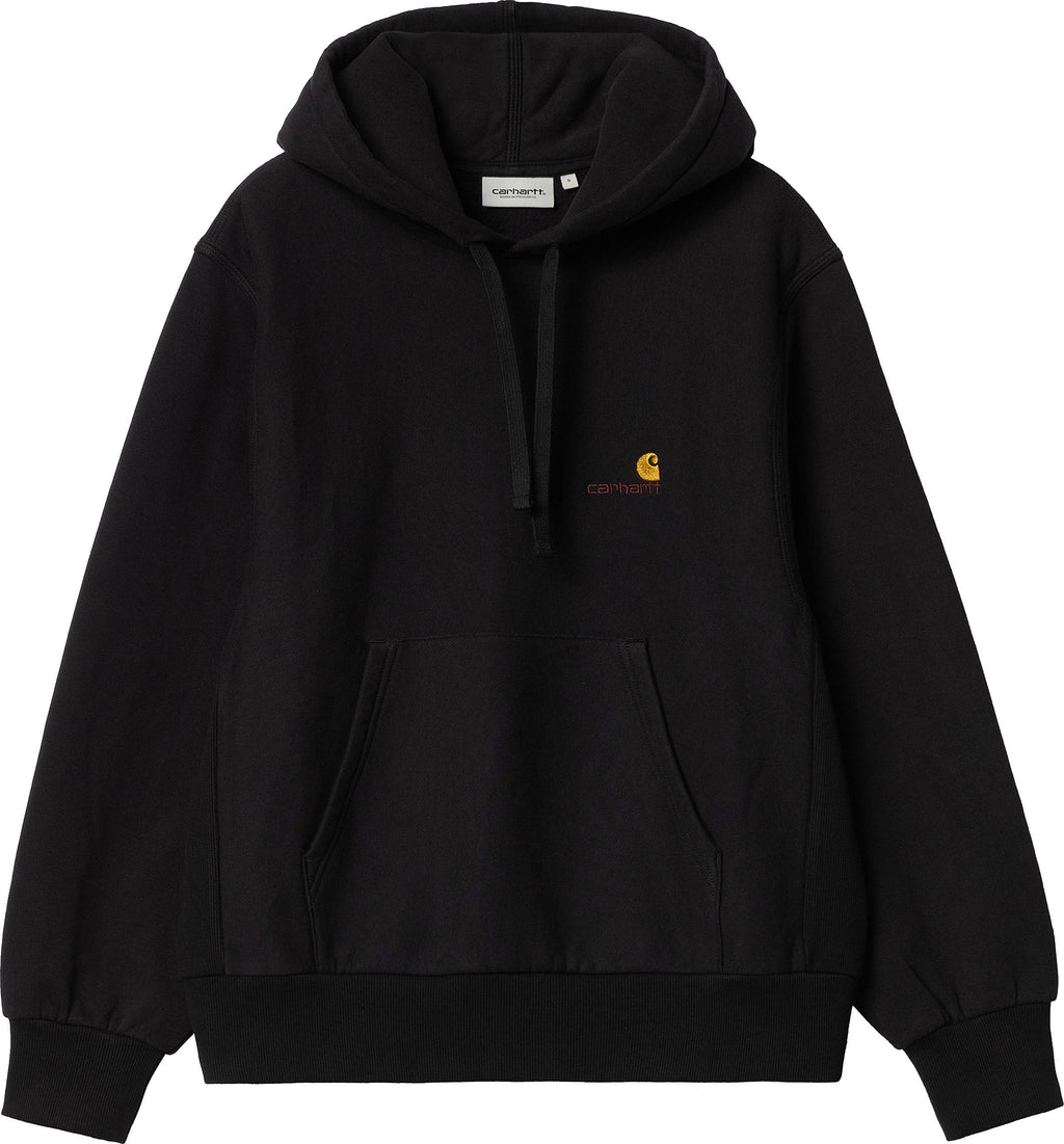 Carhartt Wip Felpa W Hd American Script Sweat Black Nero Donna - 1