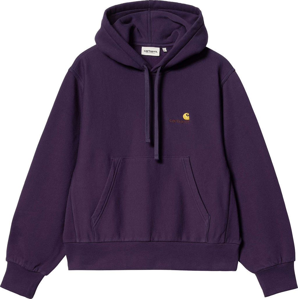 Carhartt Wip Felpa W Hd American Script Sweat Cassis Viola Donna - 1