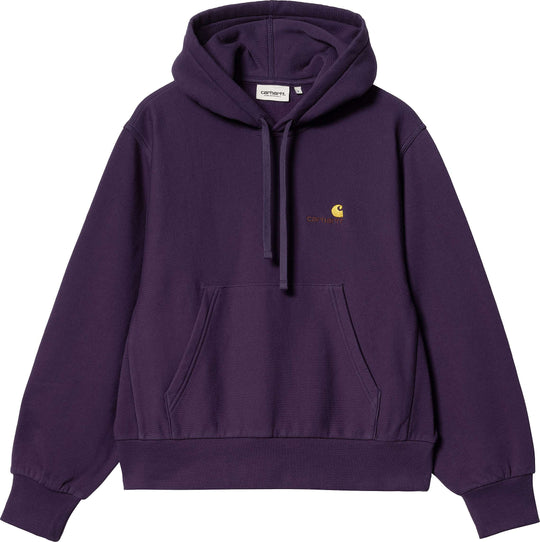 Carhartt Wip Felpa W Hd American Script Sweat Cassis Donna Viola