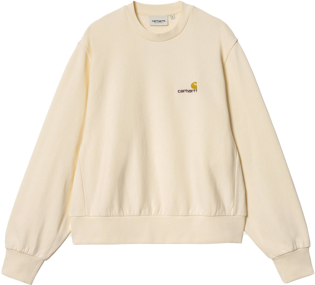 Carhartt Wip Felpa W American Script Sweat Natural Beige Donna - 1