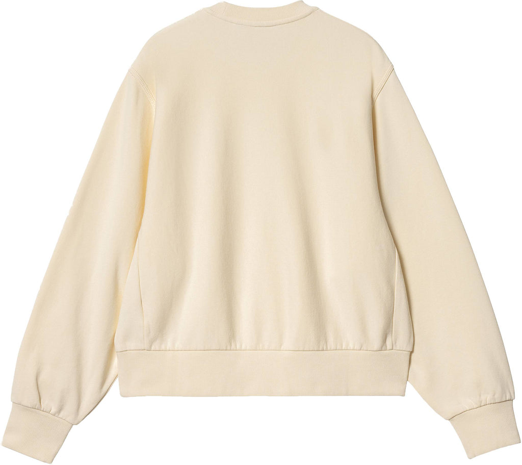 Carhartt Wip Felpa W American Script Sweat Natural Beige Donna - 2