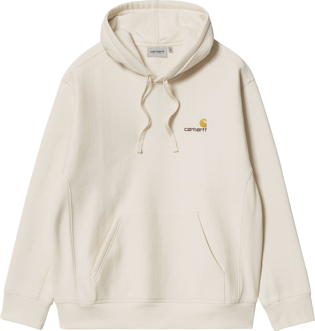 Carhartt Wip Felpa Hooded American Script Sweat Natural Beige Uomo - 1