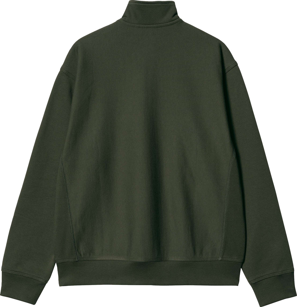 Carhartt Wip Felpa Half Zip American Script Sweat Plant Verde Uomo - 2