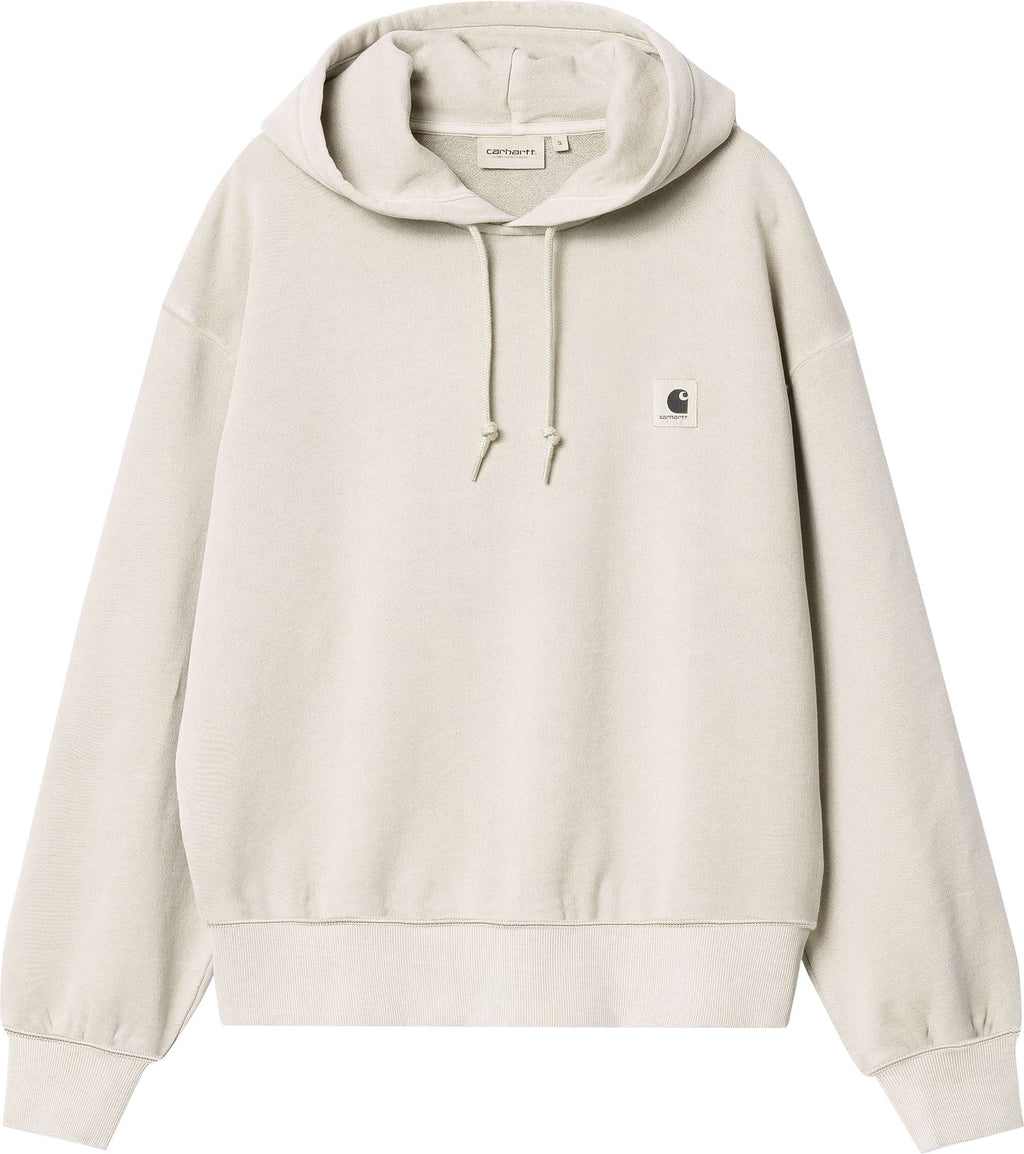 Carhartt Wip Felpa W Hooded Nelson Sweat Wax Garment Dyed Bianco Donna - 1