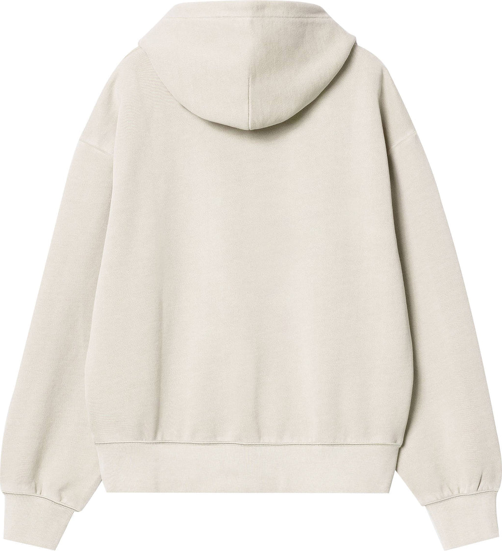 Carhartt Wip Felpa W Hooded Nelson Sweat Wax Garment Dyed Bianco Donna - 2