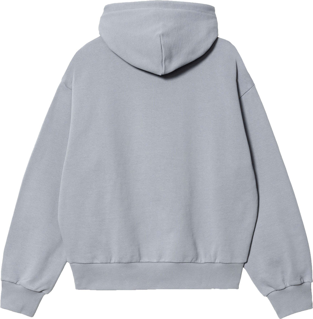 Carhartt Wip Felpa W Hooded Casey Sweatshirt Mirror Silver Celeste Donna - 2