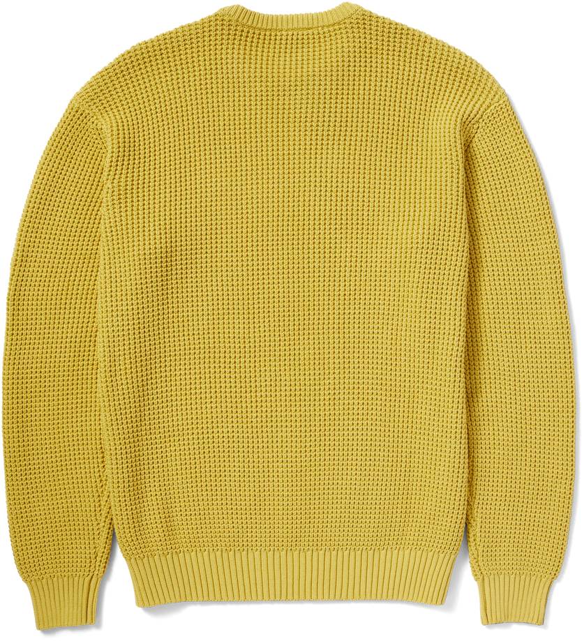 Huf Maglione Filmore Waffle Knit Sweater Cactus Giallo Uomo - 2