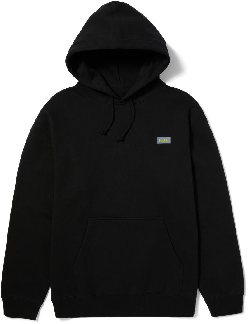 Huf Felpa Street Knowledge P/o Hoodie Black Nero Uomo - 2