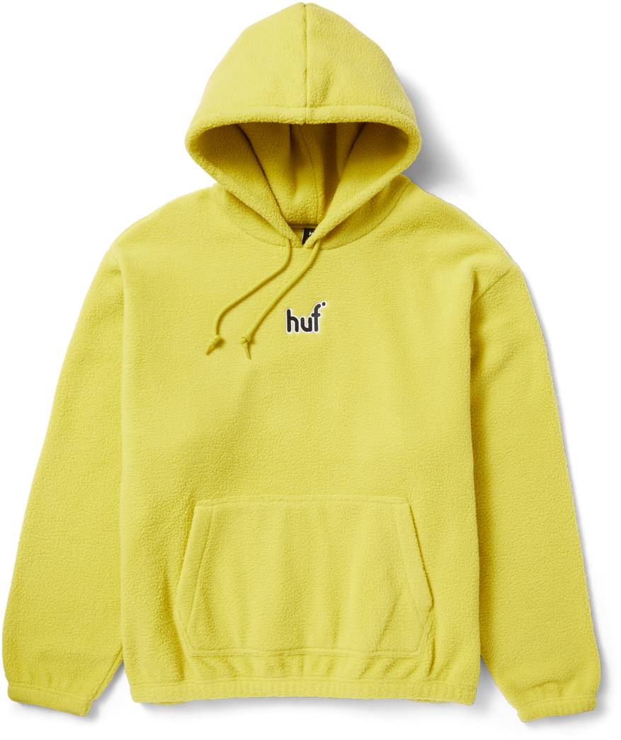 Huf Felpa Griffith Hooded Fleece Cactus Giallo Uomo - 1