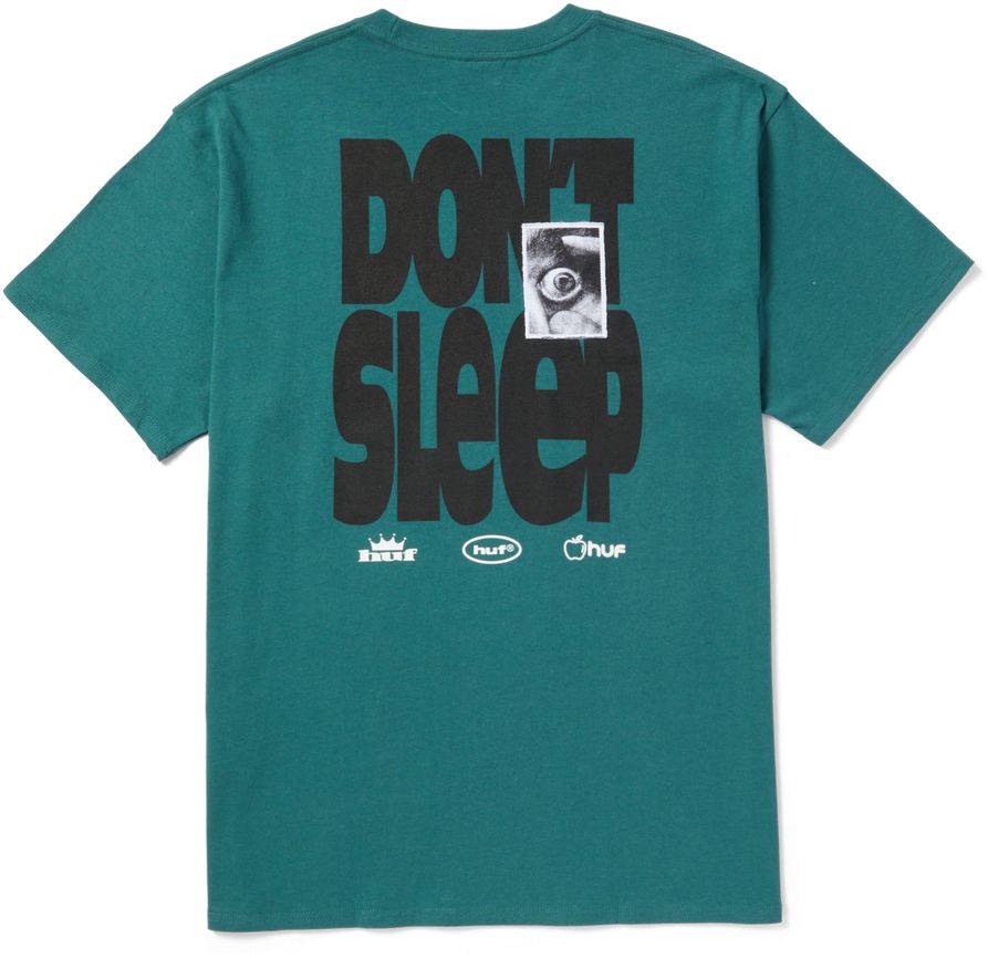 Huf T-shirt Cousin Of Death S/s Tee Pine Verde Uomo - 1