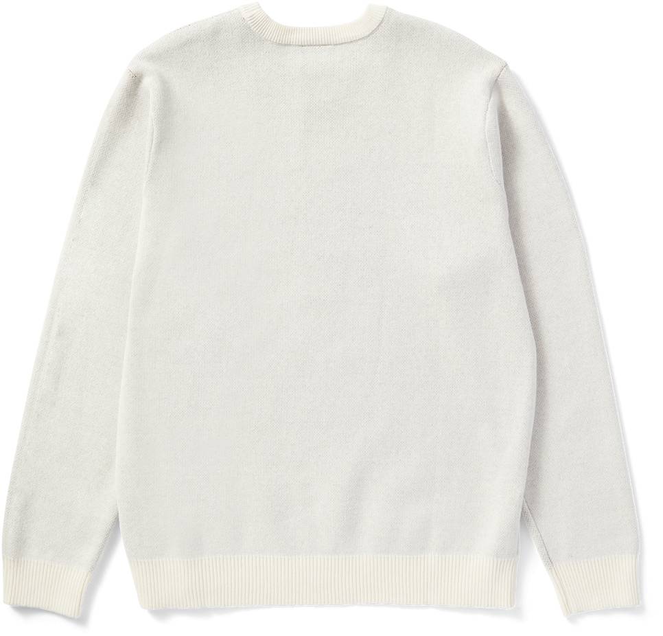 Huf Maglione Bad News Crewneck Sweater Bone Grigio Uomo - 2