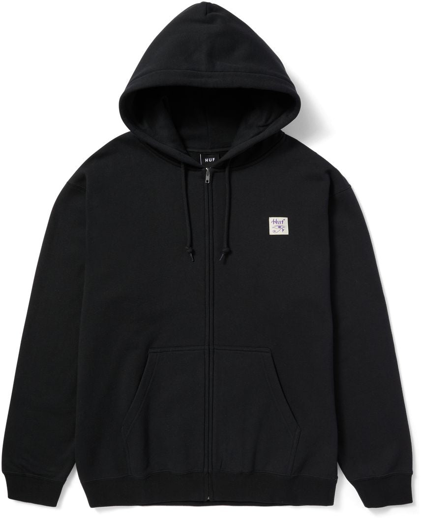 Huf Felpa Horus F/z Hoodie Zip Black Nero Uomo - 1