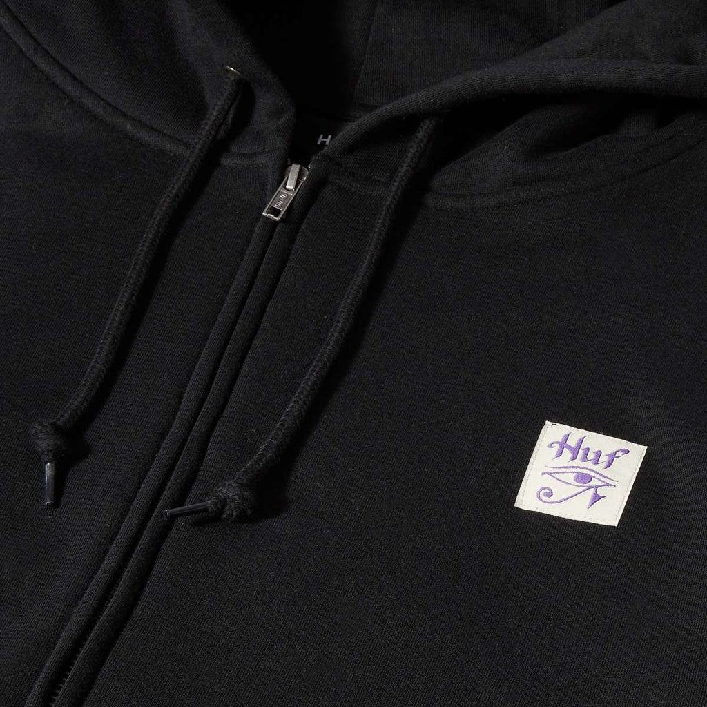 Huf Felpa Horus F/z Hoodie Zip Black Nero Uomo - 4