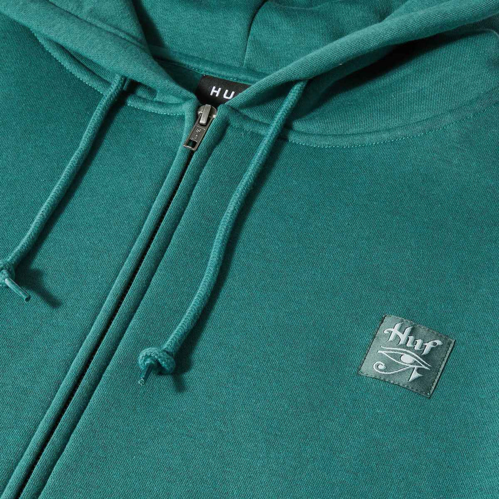 Huf Felpa Horus F/z Hoodie Zip Pine Verde Uomo - 4