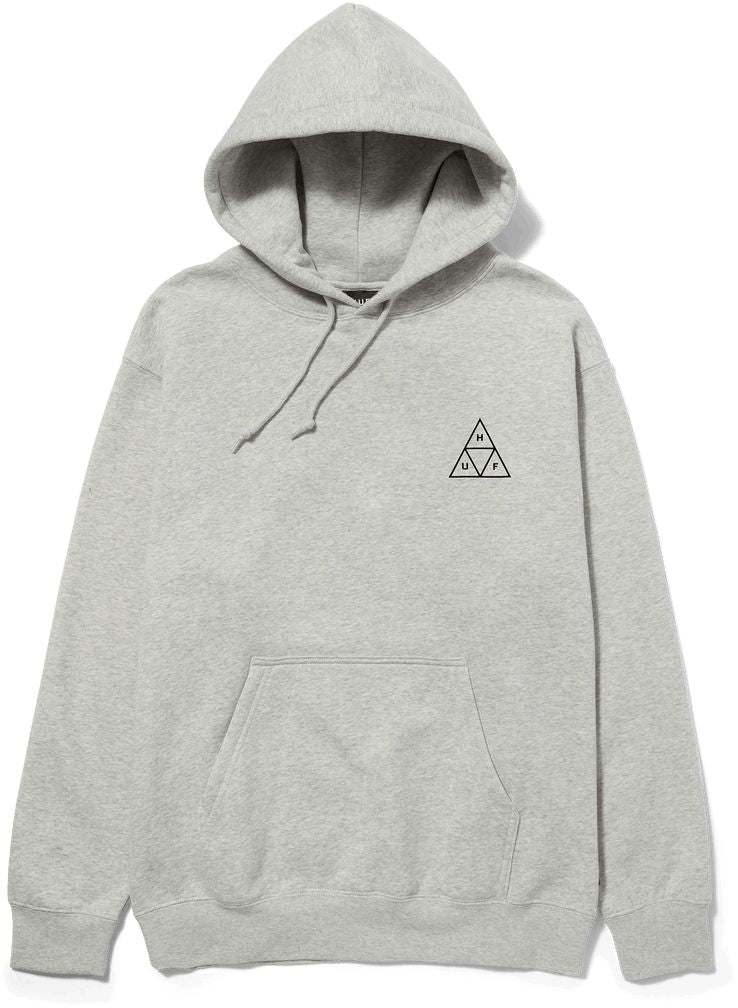 Huf Felpa Set Tt P/o Hoodie Heather Grey Grigio Uomo - 1