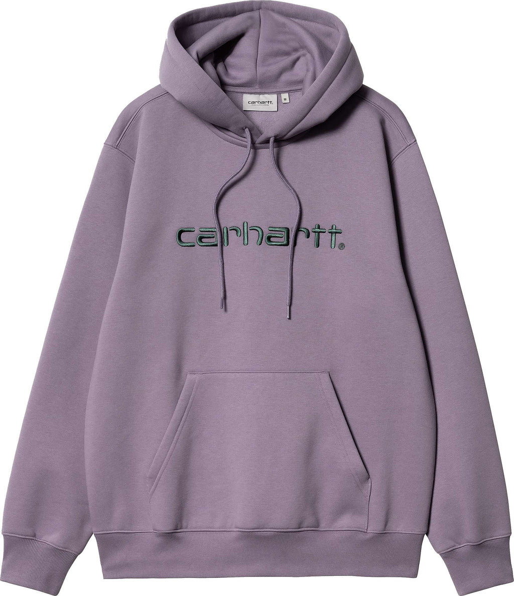 Carhartt Wip Felpa Hooded Carhartt Sweat Glassy Purple Discover Viola Uomo - 1