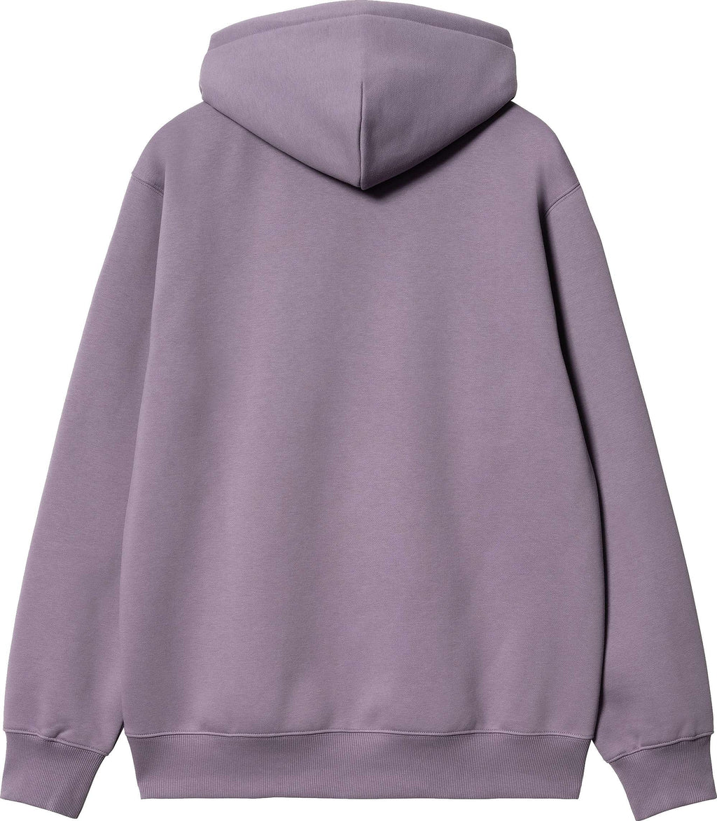 Carhartt Wip Felpa Hooded Carhartt Sweat Glassy Purple Discover Viola Uomo - 2