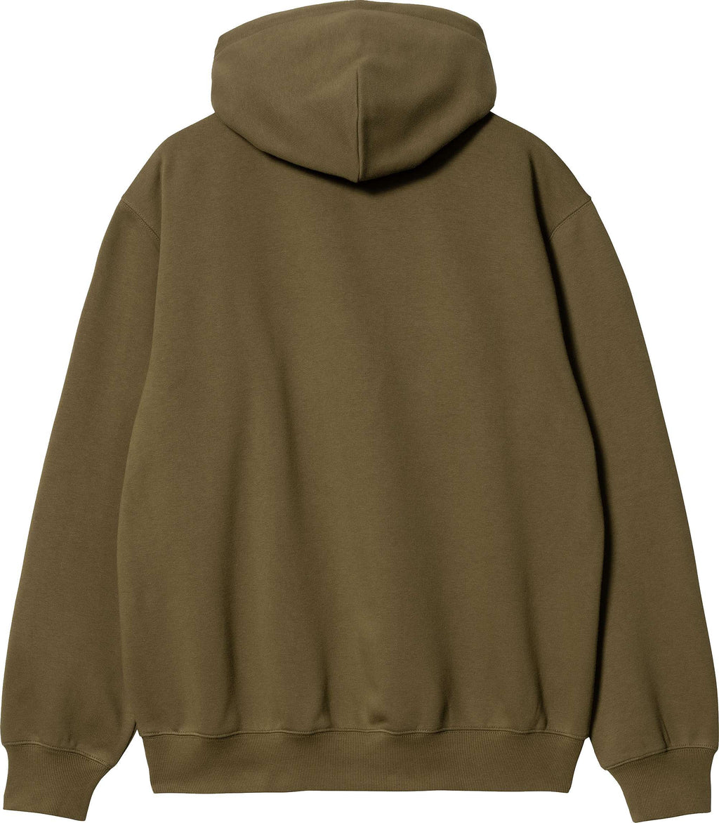 Carhartt Wip Felpa Hooded Carhartt Sweat Highland Cassis Verde Uomo - 2
