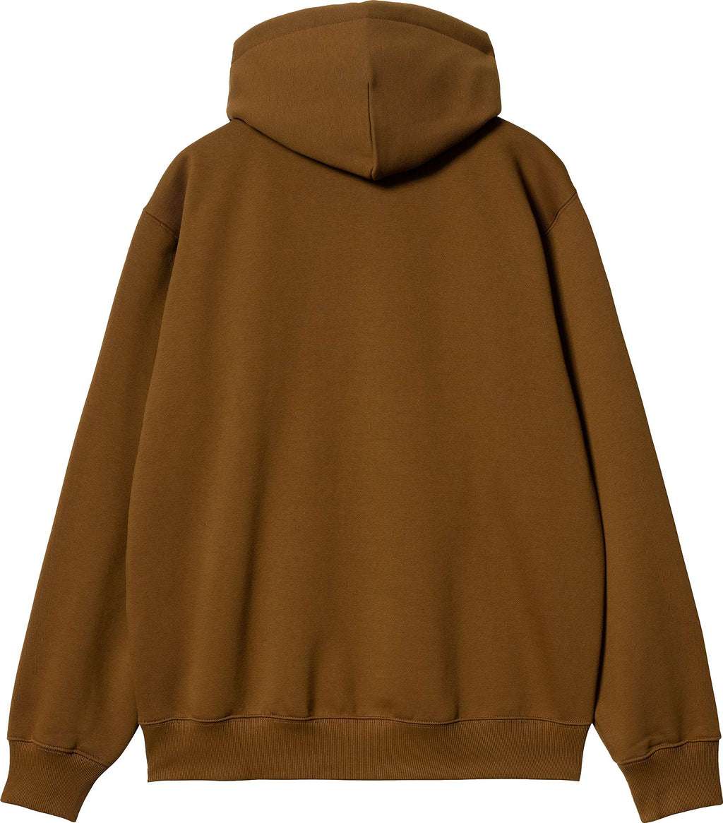 Carhartt Wip Felpa Hooded Carhartt Sweat Deep H Brown Black Marrone Uomo - 2