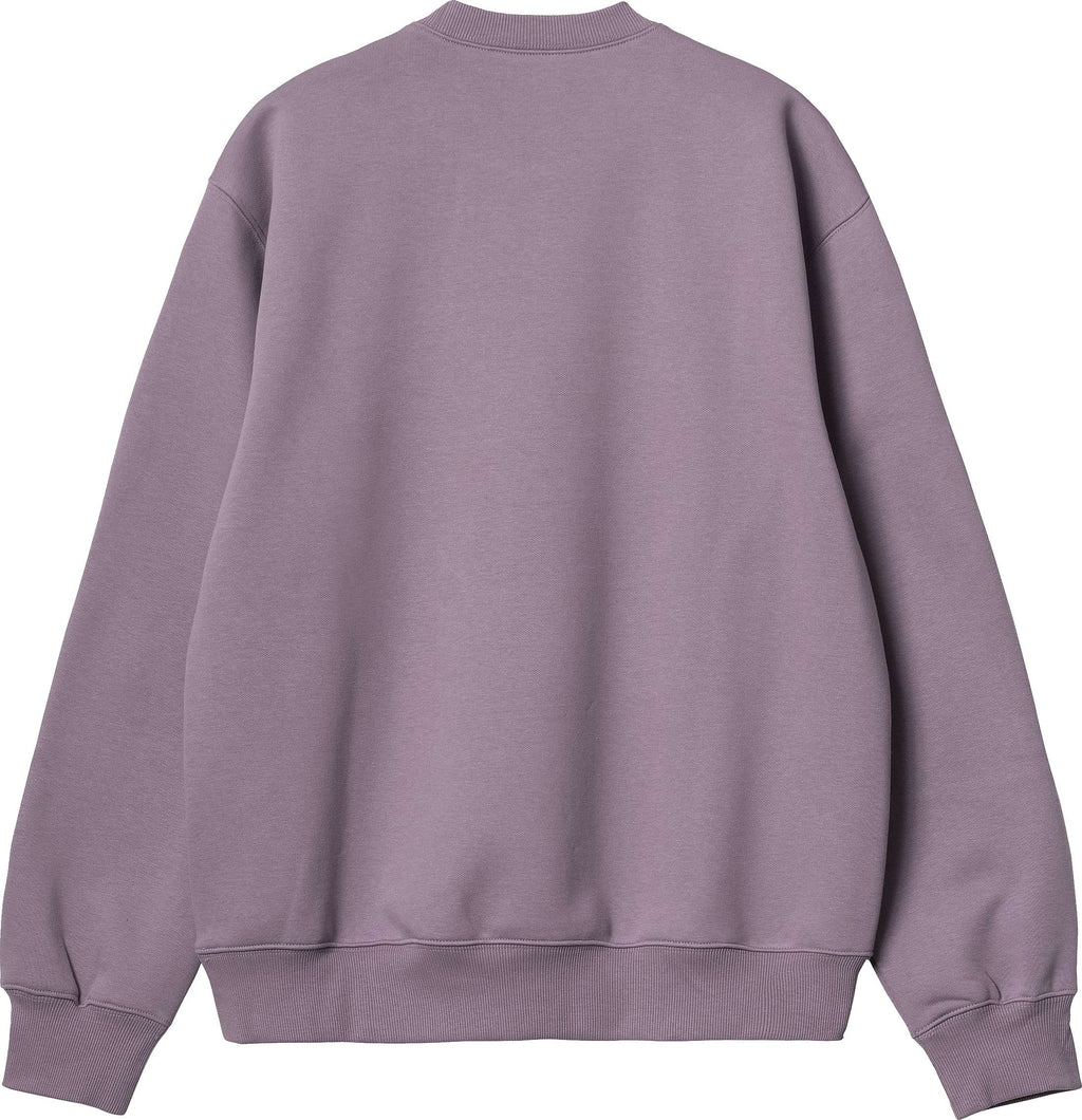 Carhartt Wip Felpa Carhartt Sweat Glassy Purple Discover Viola Uomo - 2