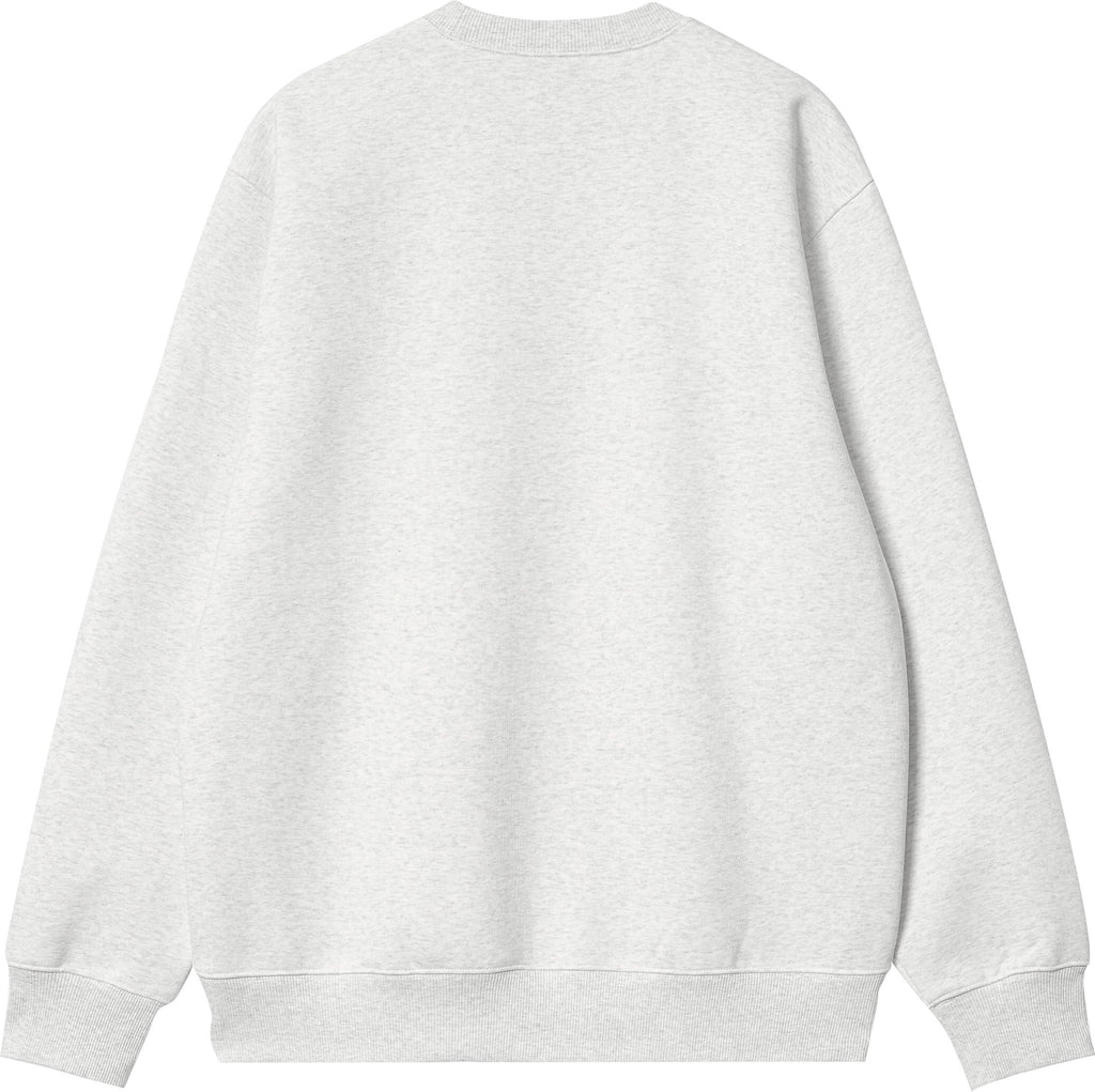 Carhartt Wip Felpa Carhartt Sweat Ash Heather Liberty Grigio Uomo - 2