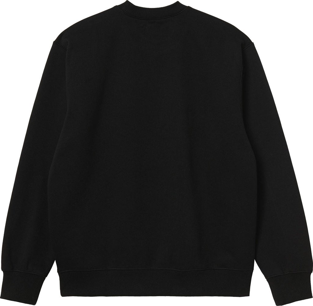 Carhartt Wip Felpa Carhartt Sweat Black White Nero Uomo - 2