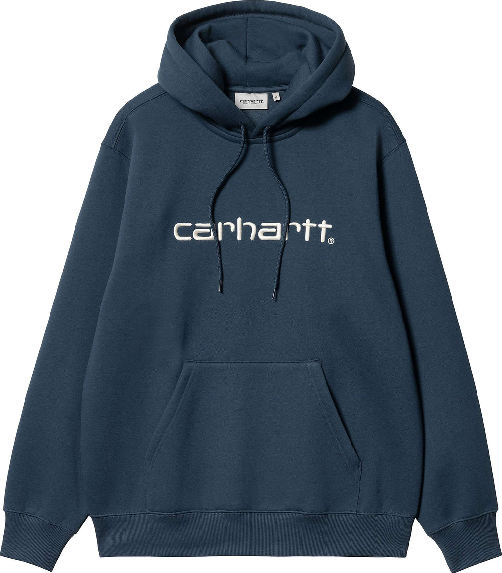 Carhartt Wip Felpa Hooded Carhartt Sweat Squid Salt Blue Uomo - 1