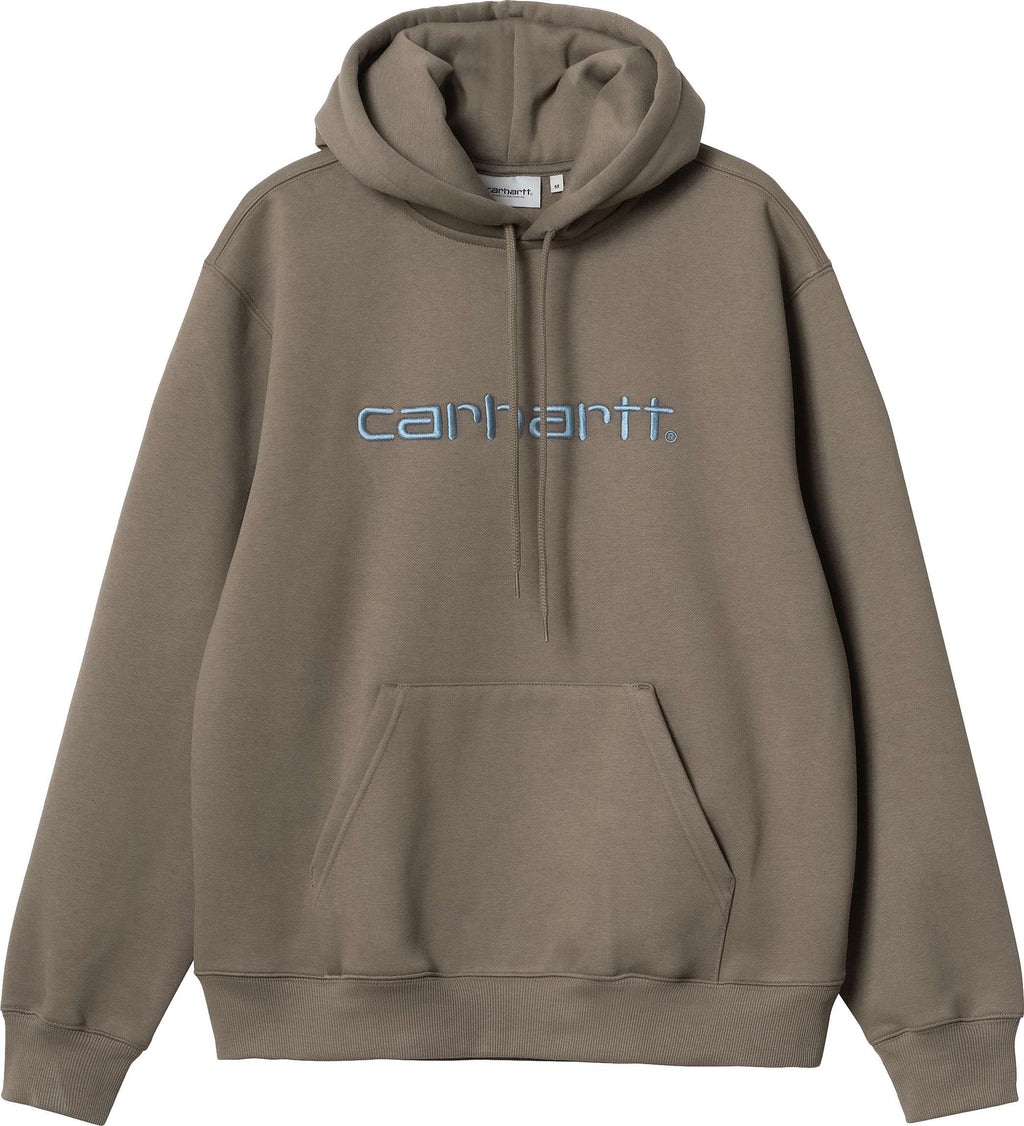 Carhartt Wip Felpa Hooded Carhartt Sweat Barista Mirror Marrone Uomo - 1