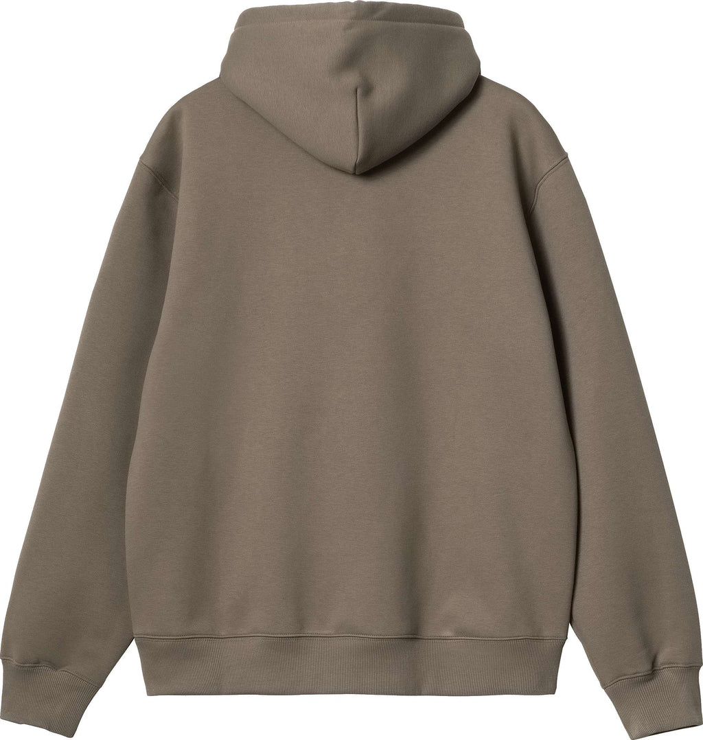 Carhartt Wip Felpa Hooded Carhartt Sweat Barista Mirror Marrone Uomo - 2