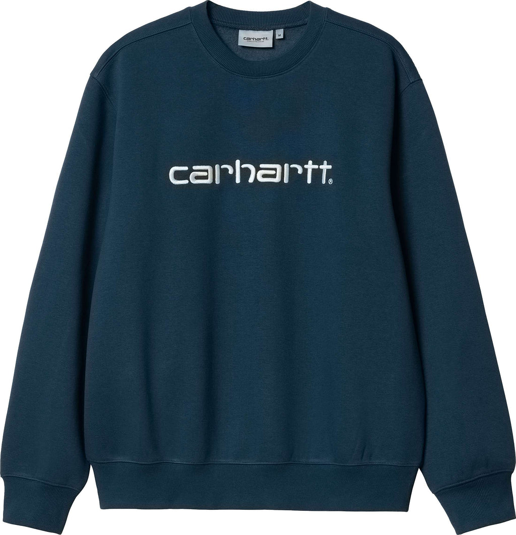 Carhartt Wip Felpa Carhartt Sweat Squid Salt Blue Uomo - 1