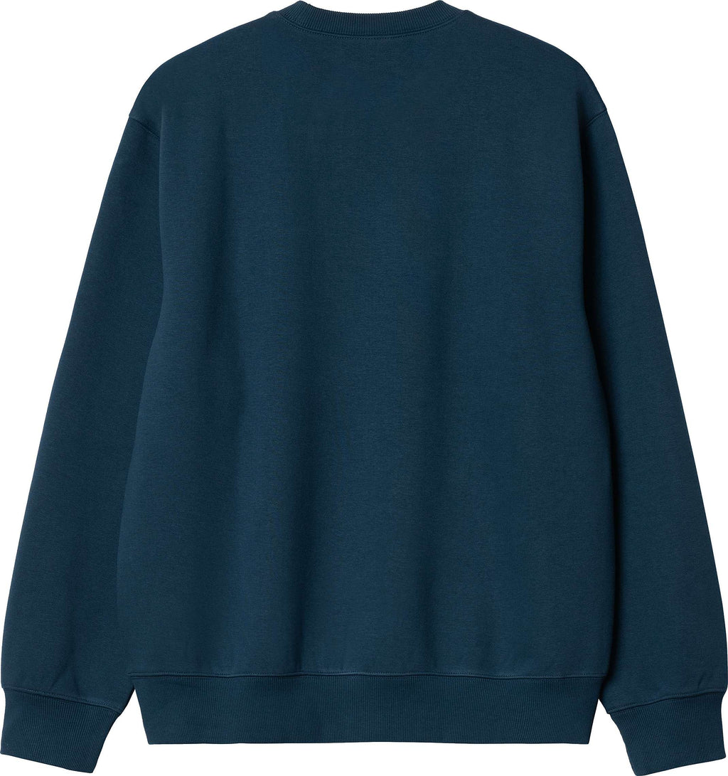 Carhartt Wip Felpa Carhartt Sweat Squid Salt Blue Uomo - 2