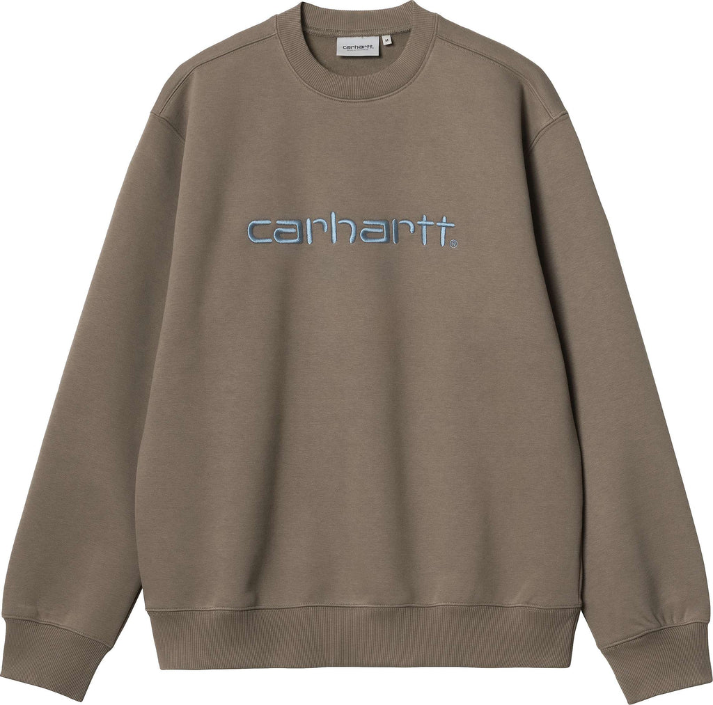 Carhartt Wip Felpa Carhartt Sweat Barista Mirror Marrone Uomo - 1