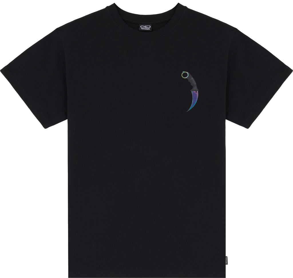 Propaganda T-shirt Rainbow Tee Black Nero Uomo - 2
