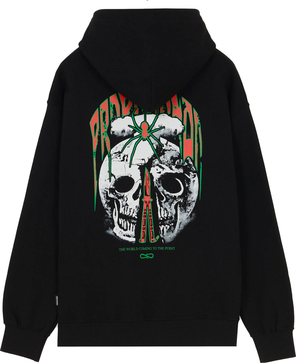 Propaganda Felpa Point Hoodie Black Nero Uomo - 1