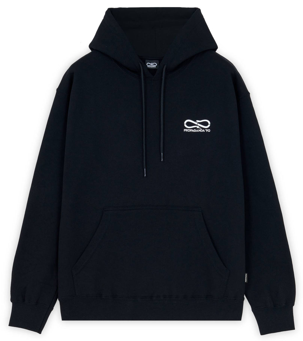 Propaganda Felpa Novanta Hoodie Black Nero Uomo - 2