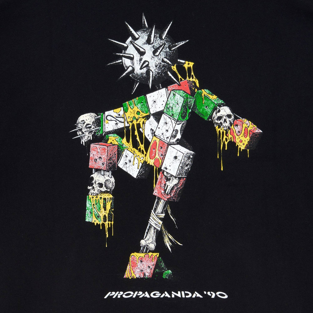 Propaganda Felpa Novanta Hoodie Black Nero Uomo - 3
