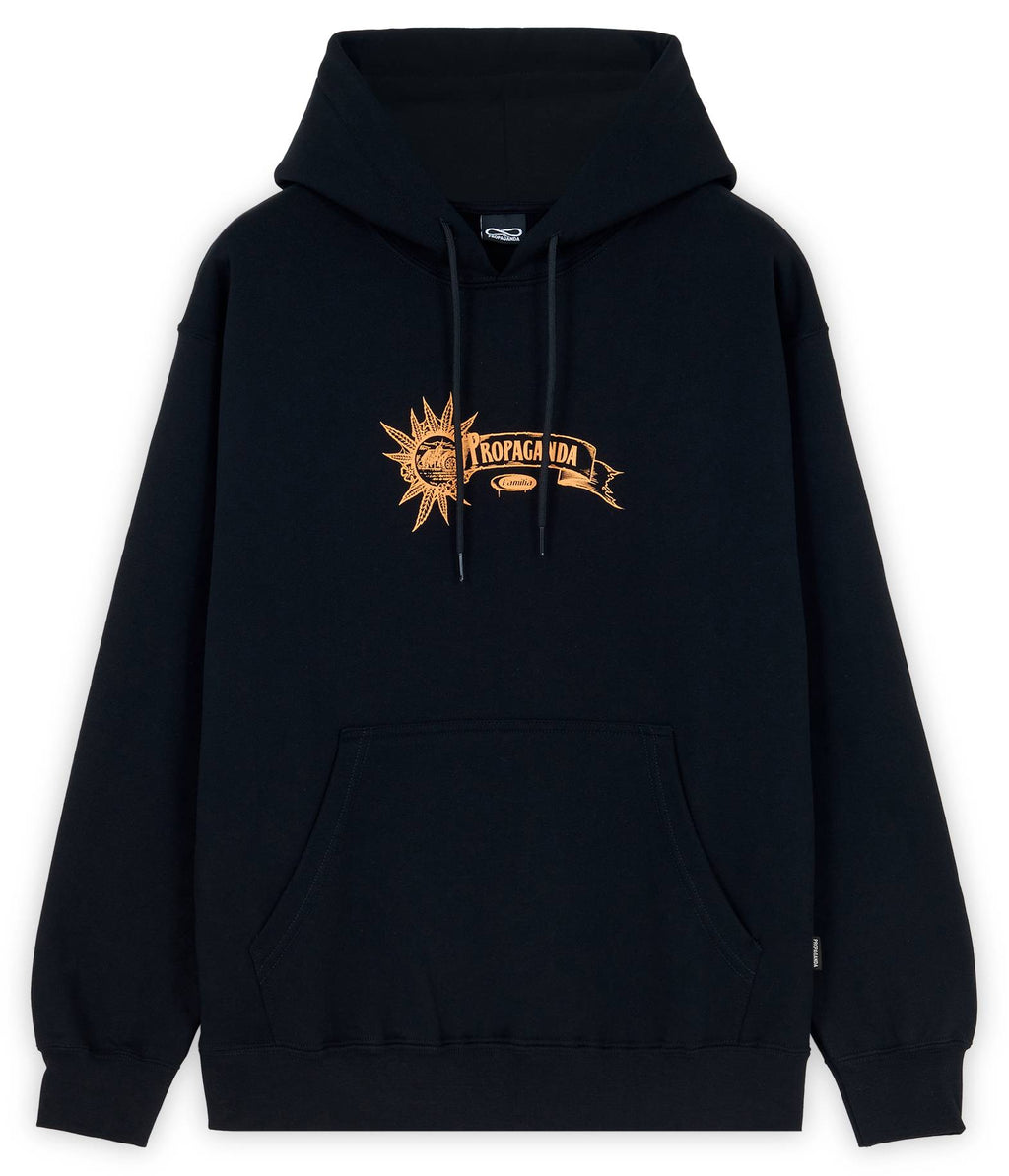 Propaganda Felpa Burn Hoodie Black Nero Uomo - 2