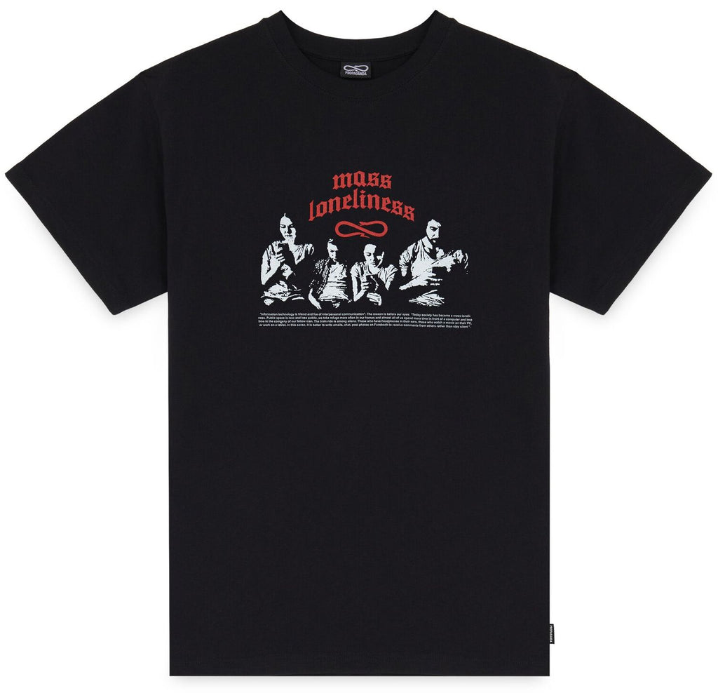 Propaganda T-shirt Loneliness Tee Black Nero Uomo - 1