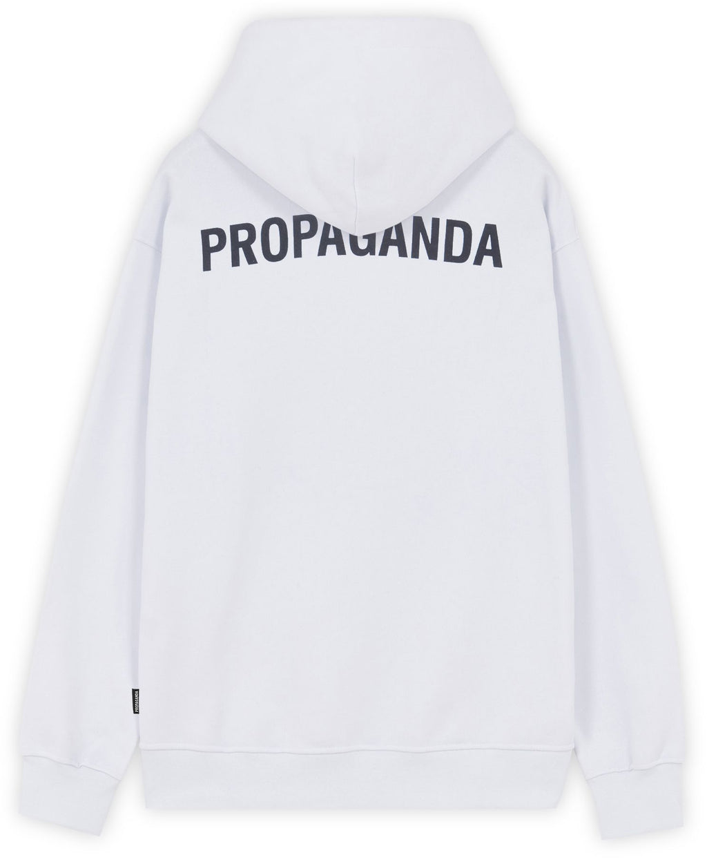 Propaganda Felpa Logo Hoodie White Bianco Uomo - 2