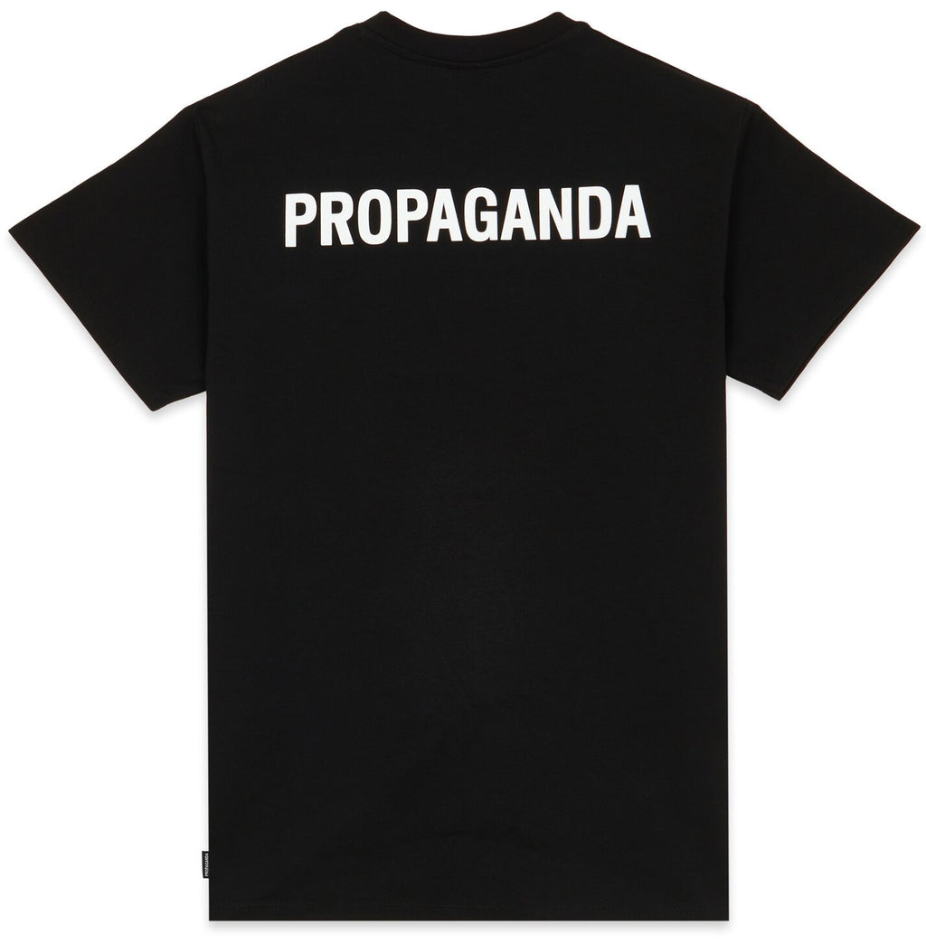 Propaganda T-shirt Logo Tee Black Nero Uomo - 2