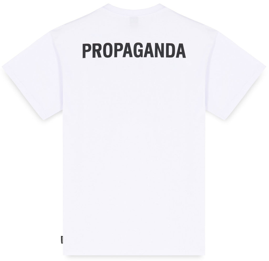 Propaganda T-shirt Logo Tee White Bianco Uomo - 2