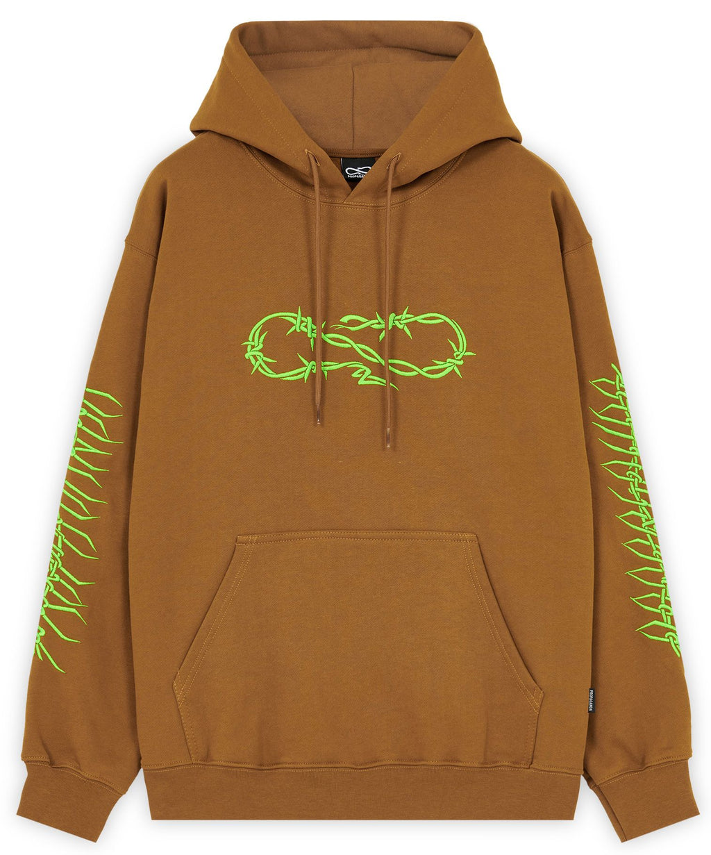 Propaganda Felpa Wire Hoodie Brown Marrone Uomo - 1