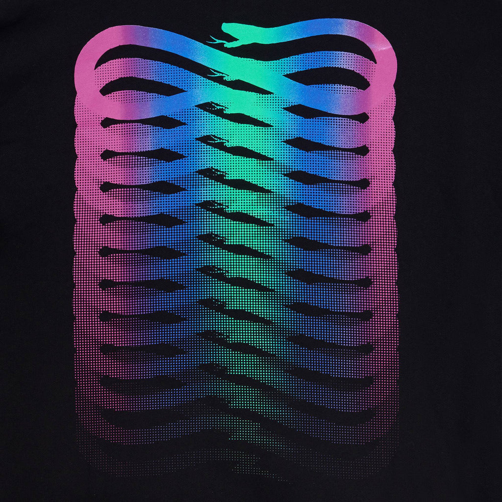 Propaganda Felpa Ribs Gradient Hoodie Black Nero Uomo - 3