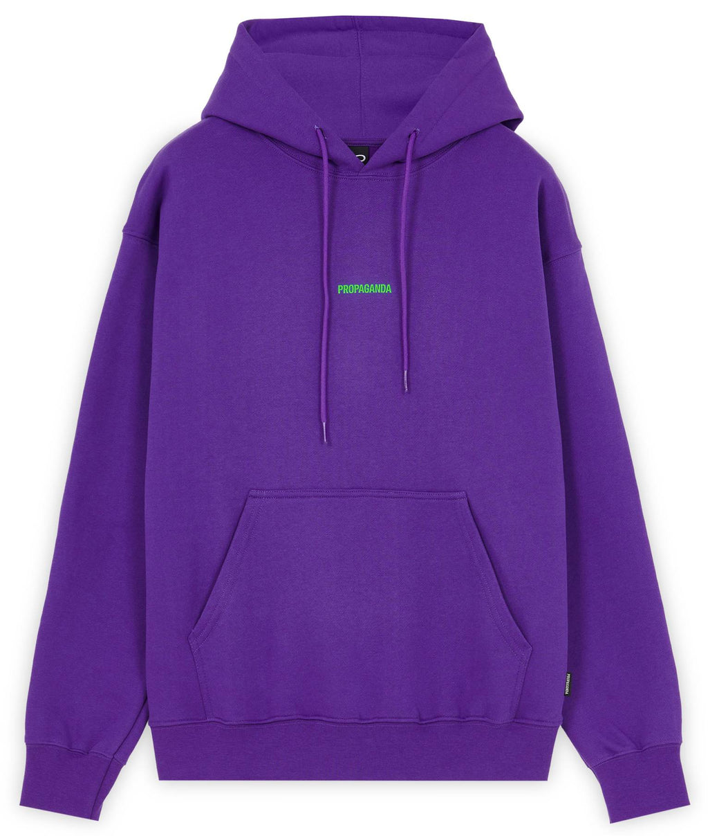 Propaganda Felpa Ribs Gradient Hoodie Violet Viola Uomo - 2