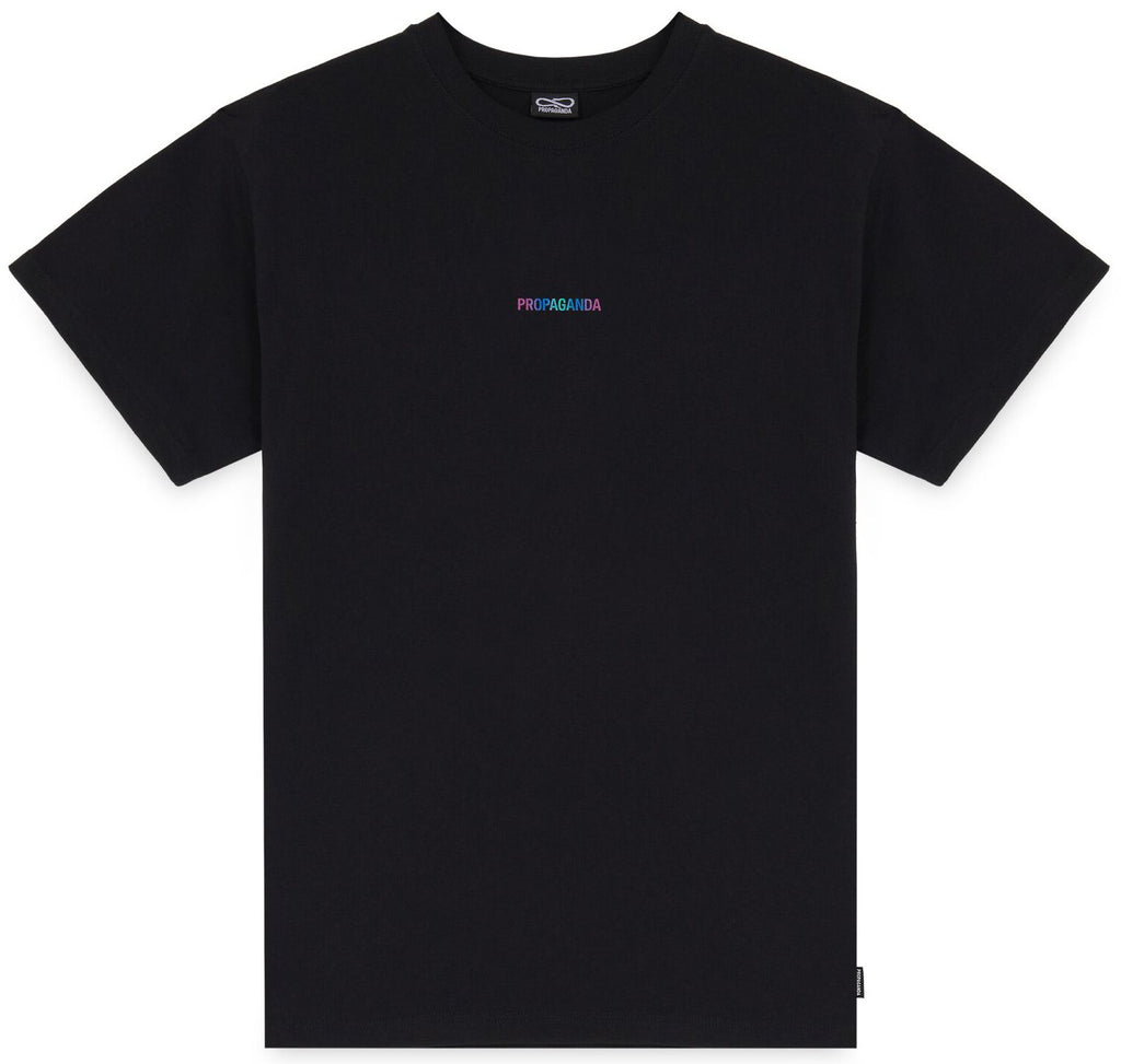 Propaganda T-shirt Ribs Gradient Tee Black Nero Uomo - 2