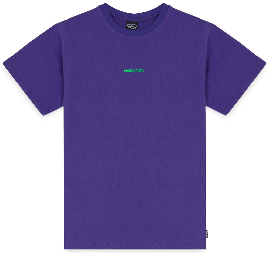 Propaganda T-shirt Ribs Gradient Tee Violet Viola Uomo - 2