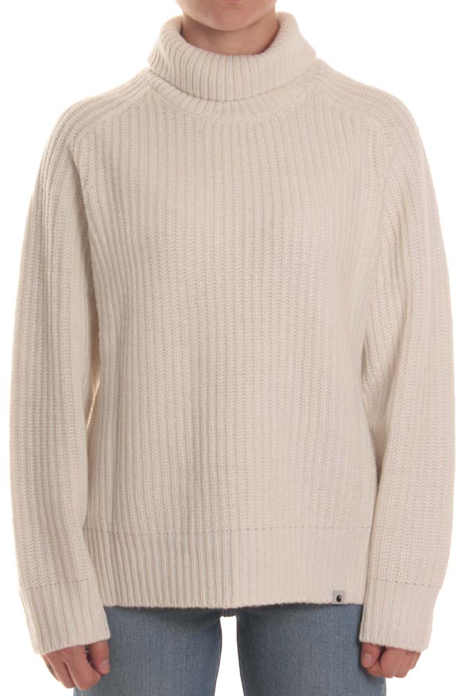 Carhartt Wip Carhartt Maglione W' Keego Sweater Wax White Bianco Donna - 1